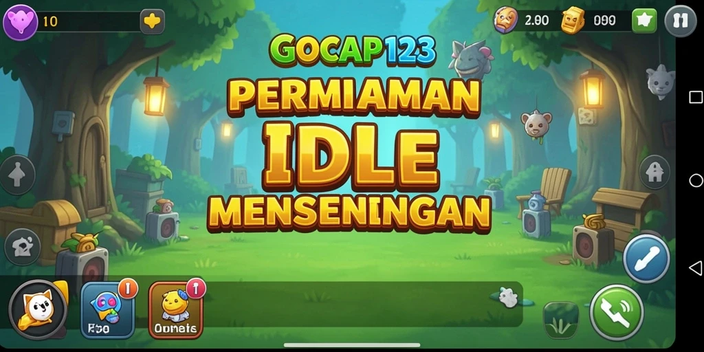 Screenshot GOCAP123 menampilkan gameplay Idle yang menarik dan menghibur.