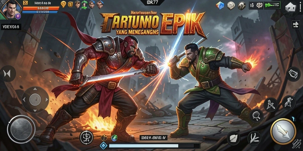 Tampilan gameplay <strong>IDR77</strong> yang penuh aksi dan karakter yang beragam.