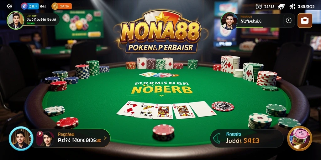 Tampilan gameplay NONA88 yang menarik dan menegangkan dalam permainan Poker.