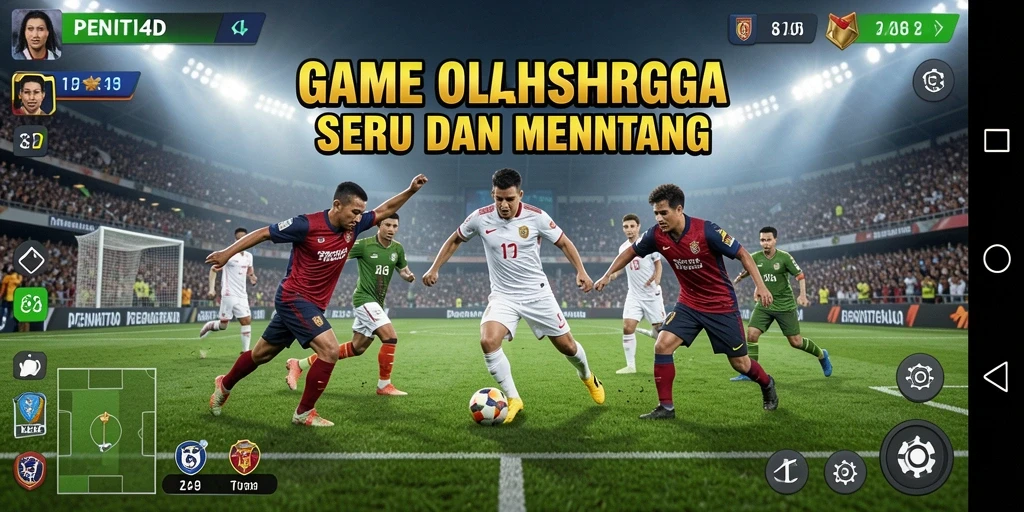 Screenshot PENITI4D menampilkan pertandingan seru di berbagai cabang olahraga.