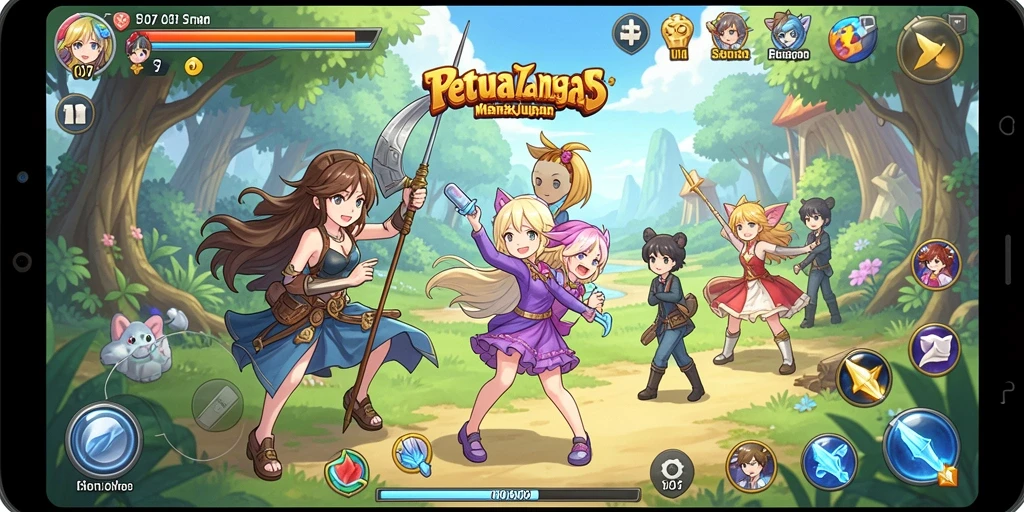 Screenshot V07 menampilkan aksi seru dalam dunia Anime.