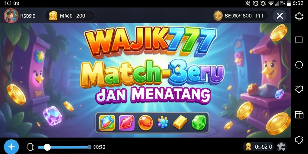 Tampilan gameplay <strong>WAJIK777</strong> yang seru dan penuh warna.