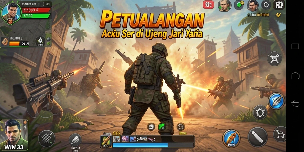 Tampilan gameplay WIN33 yang penuh aksi dan menegangkan.